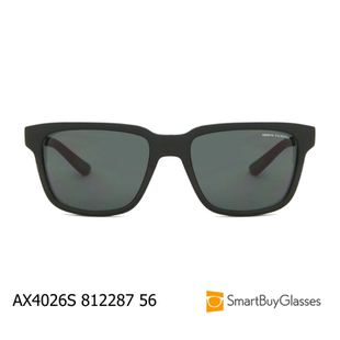 Armani Exchange4026S男士方框太阳镜偏光墨镜开车遮阳镜黑色时尚