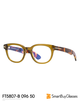 tomford汤姆福特眼镜框玳瑁圆框防蓝光框架镜 FT5807-B