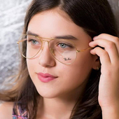 Rayban雷朋框架眼镜男女魏晨同款 金丝边飞行员防蓝光框架镜RX6489