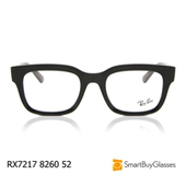 rayban雷朋眼镜架方框男女黑色板材简约眼镜框 RX7217