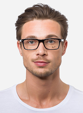 Rayban雷朋框架眼镜男 全框修脸型大气商务风框架镜 RB5287