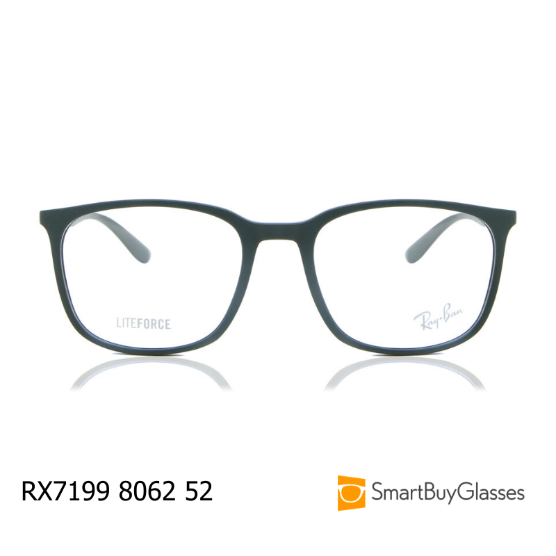 Ray-Ban/雷朋 轻便眼镜架绿色男女方框板材光学镜架 RX7199