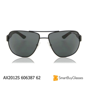 Armani Exchange飞行员太阳镜男女金属双梁墨镜防晒遮阳眼镜