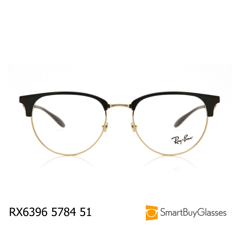 rayban眼镜雷朋眼镜架男女金属半框镜框眉线框商务 RX6396