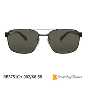 雷朋墨镜rayban飞行员太阳镜男士 金属方框偏光眼镜RB3751