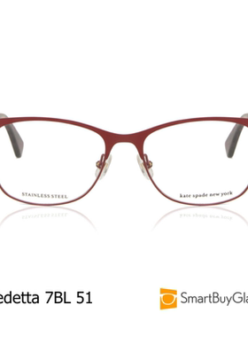 Kate Spade 女士金属细框眼镜架时尚半框框架眼镜 Benedetta
