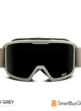 SmartBuy Collection户外运动滑雪镜雪镜中性专业滑雪护目深灰色