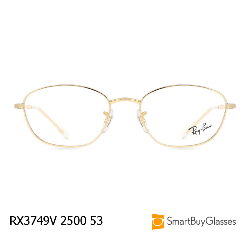 rayban眼镜眼镜雷朋金属圆框眼镜架男女复古轻细框框架镜 RX3749V