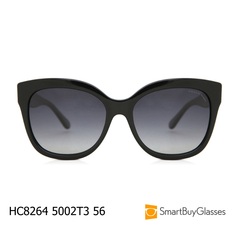 coach墨镜猫眼女士黑色大框高级感太阳眼镜HC8264 P