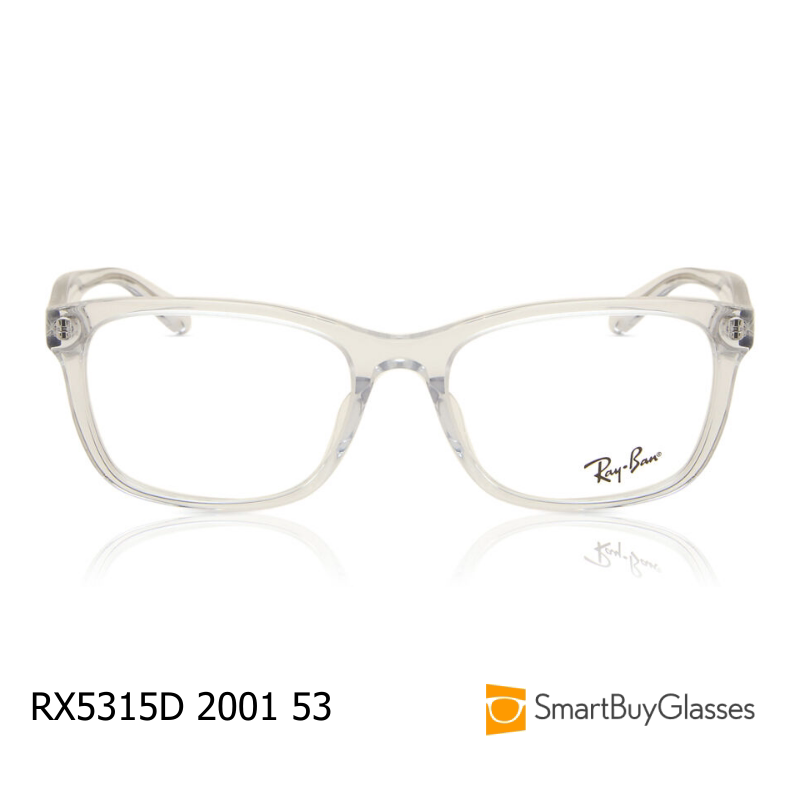 雷朋眼镜rayban透明方框眼镜架男女时尚轻便光学镜框RX5315D