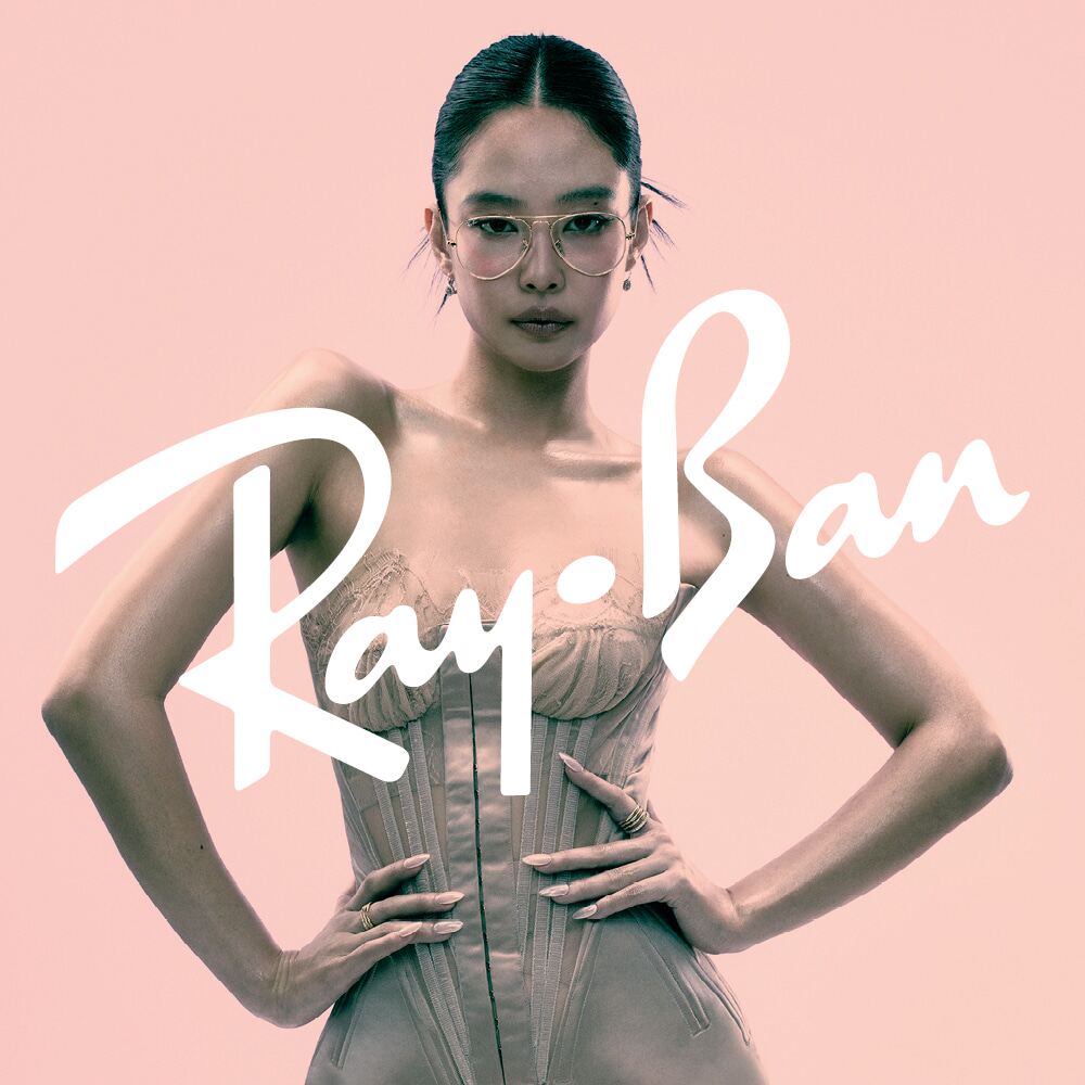 jennie同款rayban雷朋墨镜金属镜框男女款复古光学镜架 0RB3783