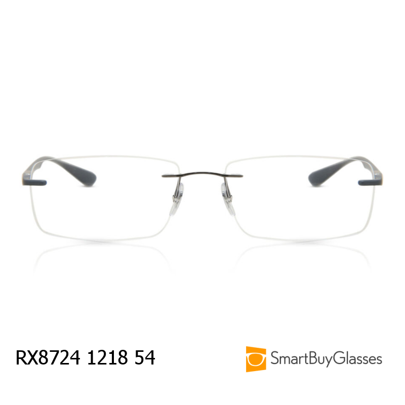 rayban眼镜架雷朋男士商务超轻金属无框眼镜框 RX8724