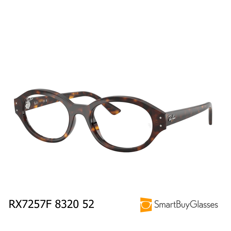 rayban眼镜雷朋有鼻托板材椭圆框眼镜框架 RX7257F