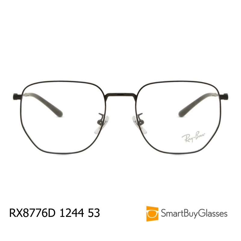 雷朋眼镜rayban椭圆框眼镜架男女中性金属框架镜RX8776D