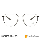 雷朋眼镜rayban椭圆框眼镜架男女中性金属框架镜RX8776D