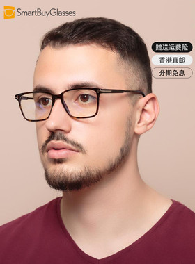 Tom Ford汤姆福特眼镜框 自带蓝光舒适休闲风复古框架镜FT5696-B