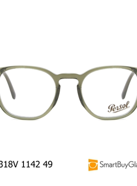 Persol复古圆框眼镜架男女板材框架镜绿色时尚舒适PO3318V