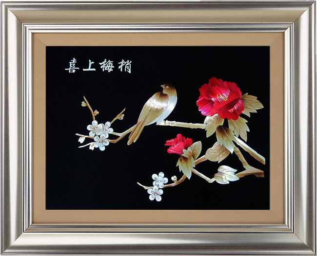 民间特色手工艺品 纯手工制作 精品麦秆画 麦草画 现代居家装饰画