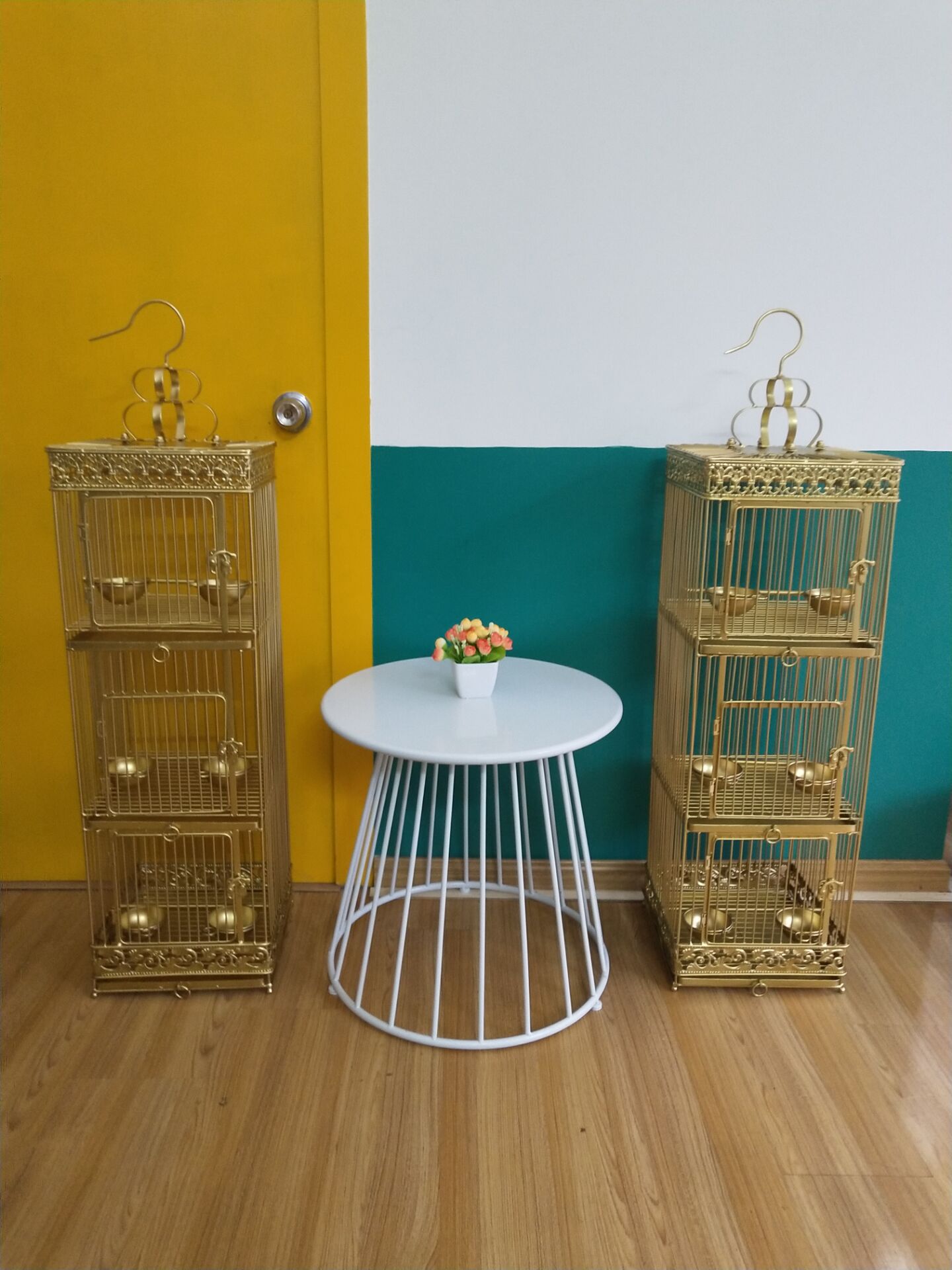 鸟笼鸽子鸟笼圆形型八哥鹦鹉画眉虎皮鹩哥斑鸠绣眼玄风大号鸟笼子