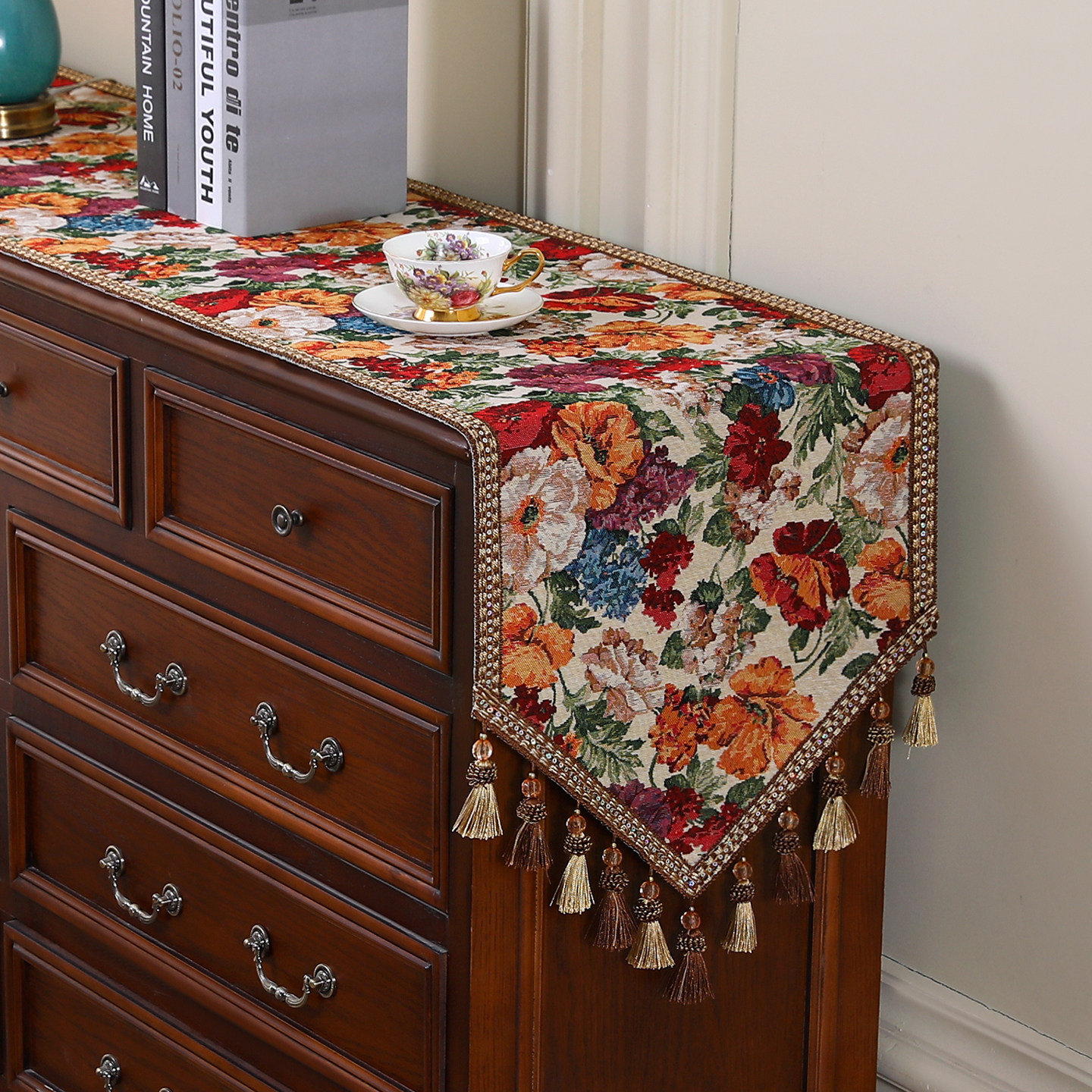 轻奢高级感桌旗餐柜长条装饰防滑餐桌茶几斗柜台面盖布鞋柜桌布,居家布艺,桌旗,淘宝优惠券,粉丝福利购,淘宝优惠卷