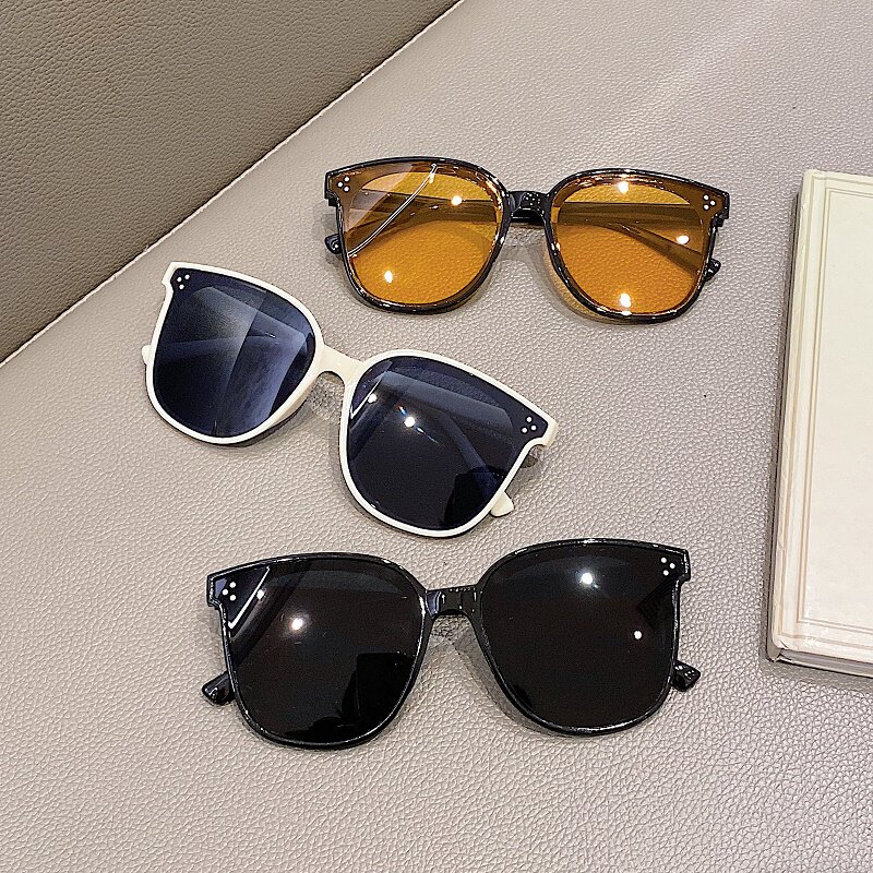 大框墨镜2024新款潮女韩版圆脸大脸显瘦黑色情侣男太阳镜防紫外线