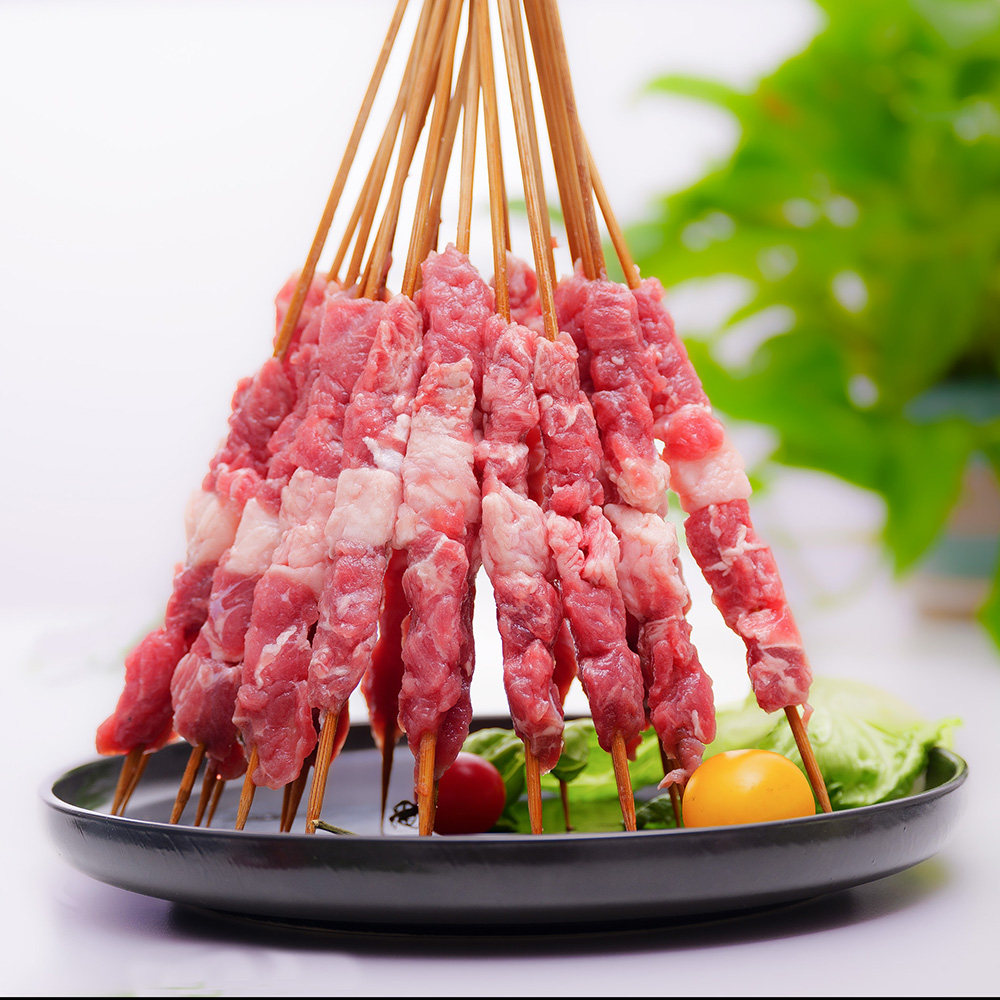 草原鑫河 原味牛肉串 400g*2 (40串）肥而不腻