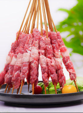 草原鑫河 原味牛肉串 400g*2 (40串）肥而不腻