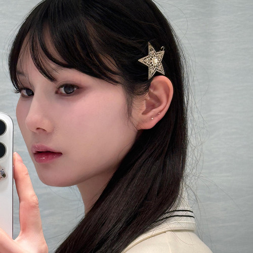 迪奥星星CD字母满钻发卡女时尚