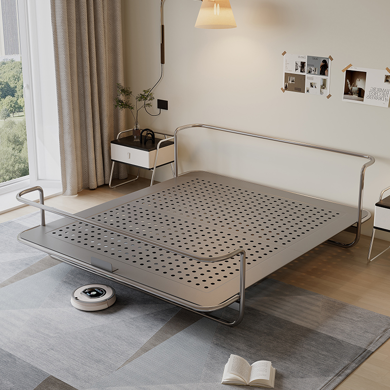 包豪斯风格环保碳素钢床架