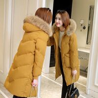 冬季羽绒棉服女中长款2020新款韩版加厚棉袄女宽松棉衣大码外套潮