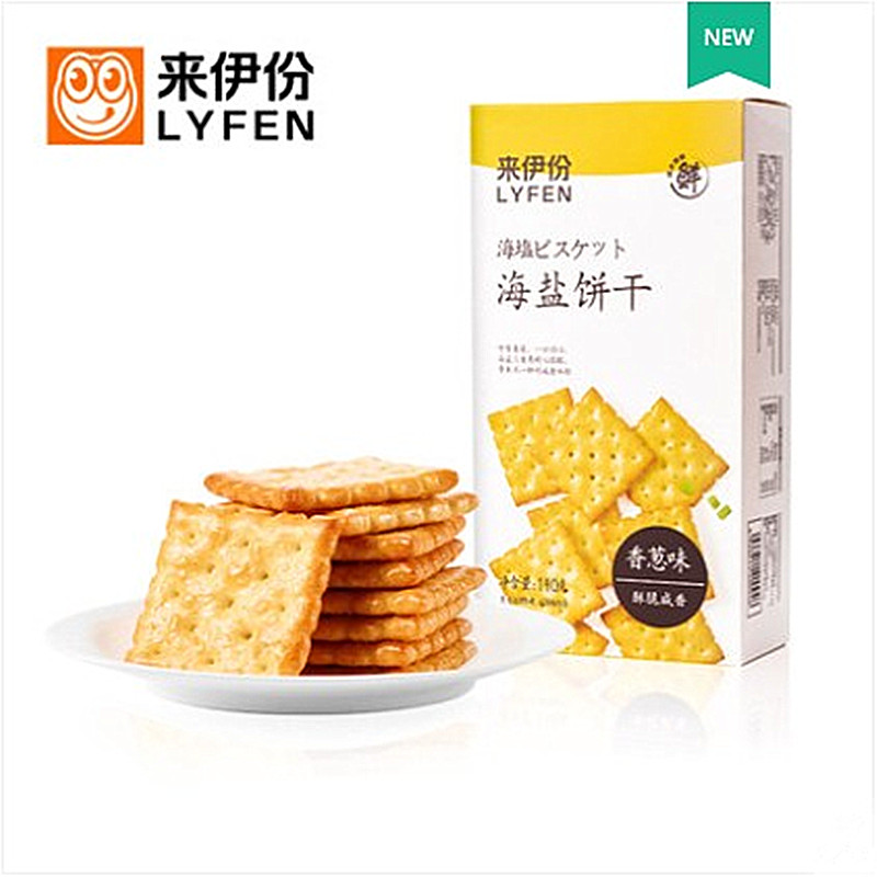 来伊份香葱味海盐饼干