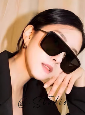 大框连体墨镜长圆脸遮阳防紫外线