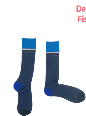 DEAR FISH 【时区】夏季薄透款透气长筒女袜时尚复古卡斯日系时尚