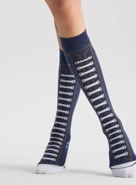 【翻玩经典】DearFish春夏新款中筒袜流行时尚潮流韩风亲子情侣款