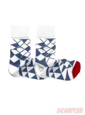 dearfish天青2025新款中筒棉袜女设计师款横条纹穿搭透气吸汗日系