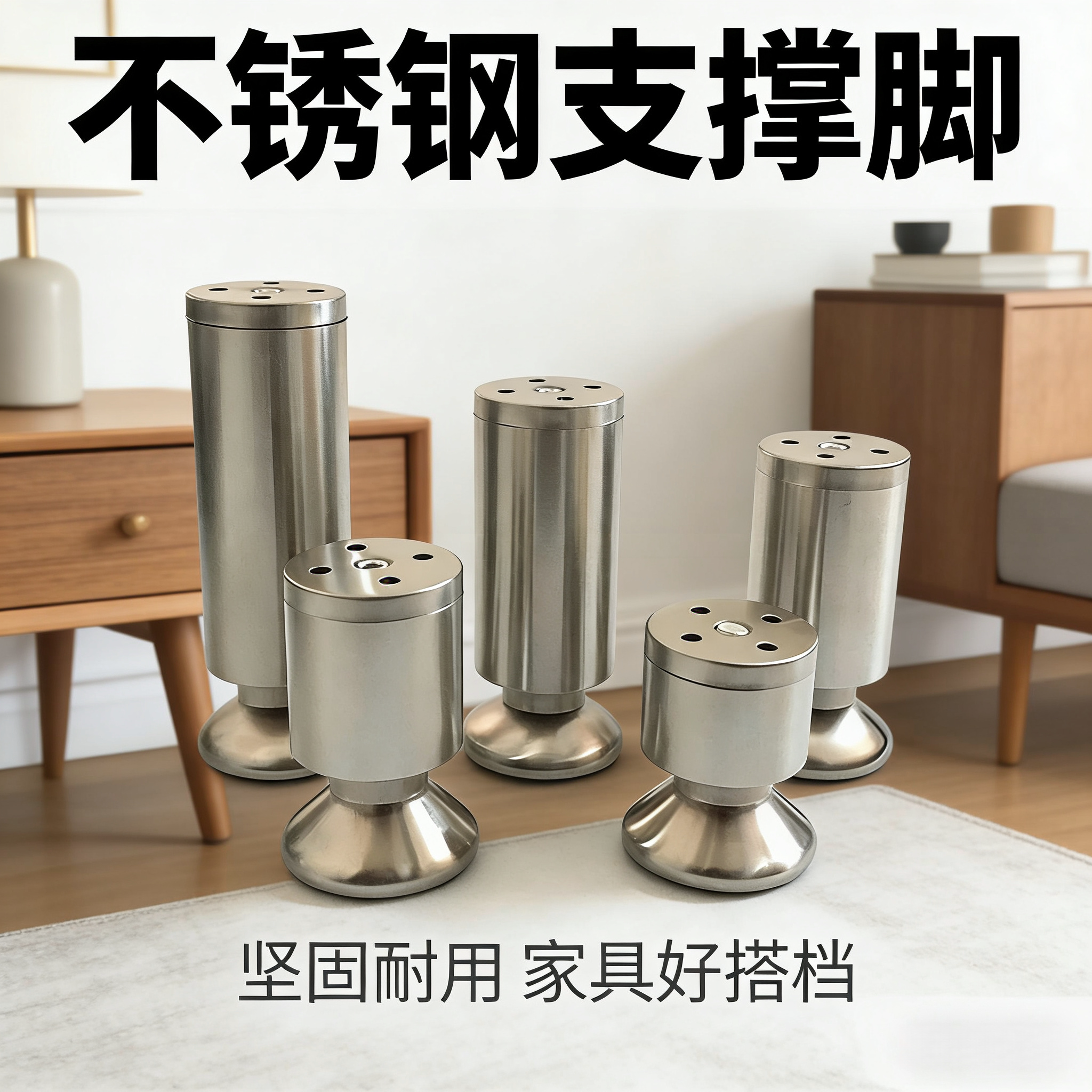 桌腿桌腿浴室柜可调节家具脚