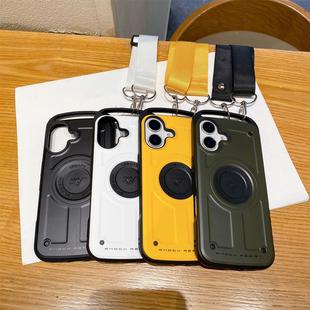 ROOT CO.适用于苹果16磁吸手机壳15promax防摔保护套14挂绳13硅胶全包12简约11户外商务男女款情侣潮