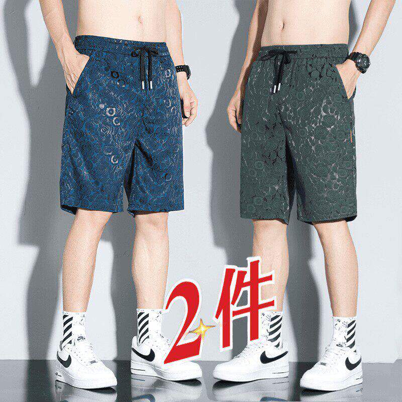 休闲风冰丝休闲短裤男士夏季薄款图片