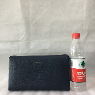 劳斯帅特男士特价牛皮长款休闲横款纯色商务钱夹手拿包多卡位手包