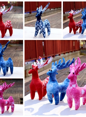 大理扎染小鹿公仔儿童礼物