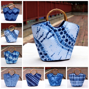 云南大理丽江手工扎染布艺包民族风手提包旅游伴手礼