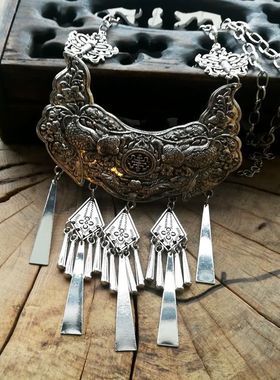 复古项链舞蹈饰品苗银