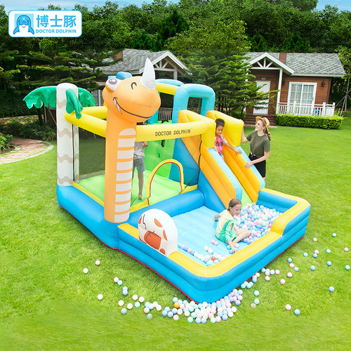 博士豚恐龙充气城堡带娃神器玩具
