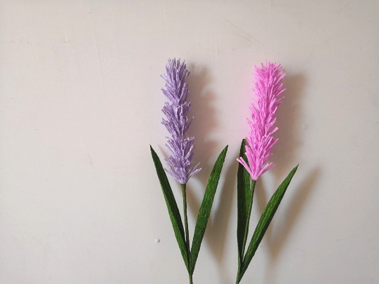 皱纹纸薰衣草成品手工花diy纸艺手作花褶皱纸皱纹纸花手工课作业