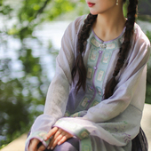 透气紫藤弓袋袖 藤蝶序2.0 春夏款 明制万历长衫 升级天丝面料