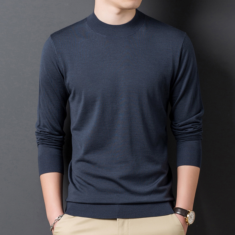 极细美丽诺羊毛t贴身轻暖针织衫