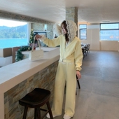 新款 套装 直筒休闲裤 60658 .COM欧货蕾丝连帽外套 欧洲站2025春季