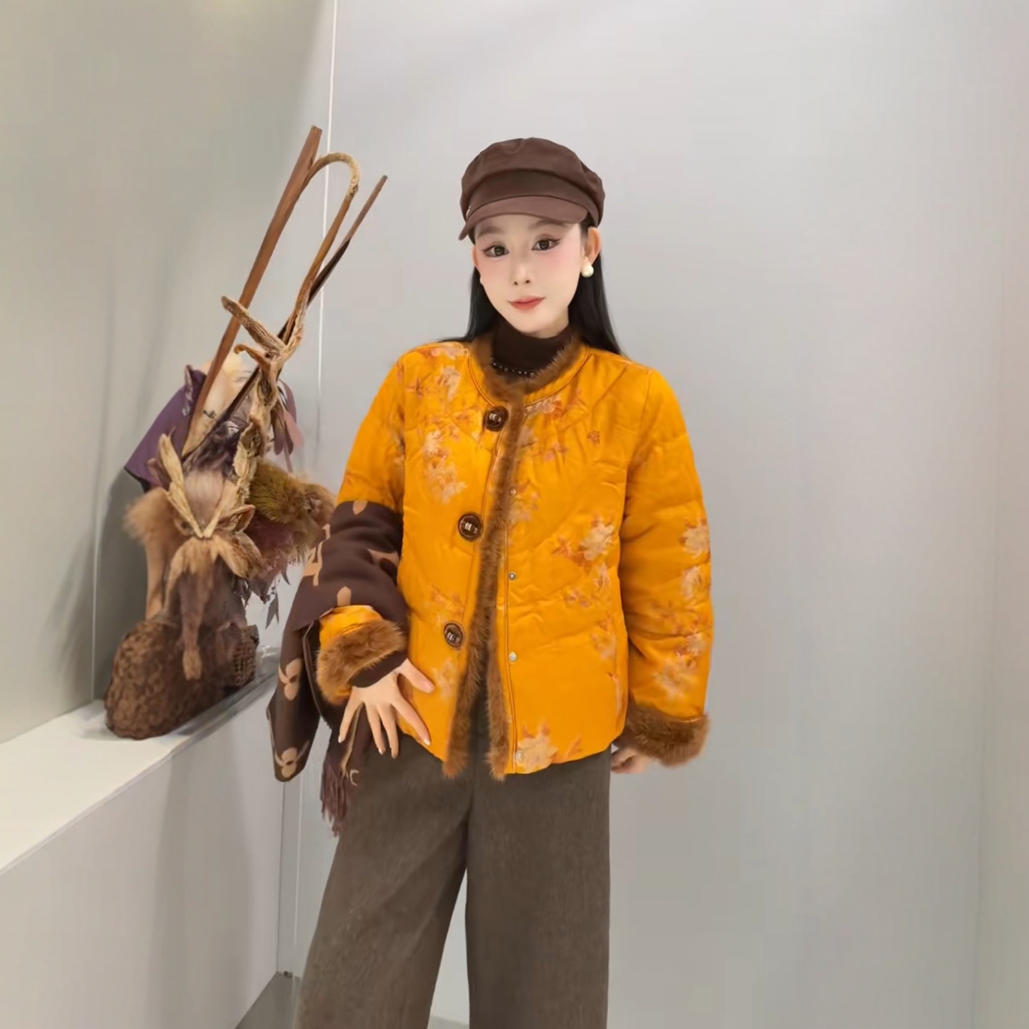 南油欧货2025冬季新中式羽绒服