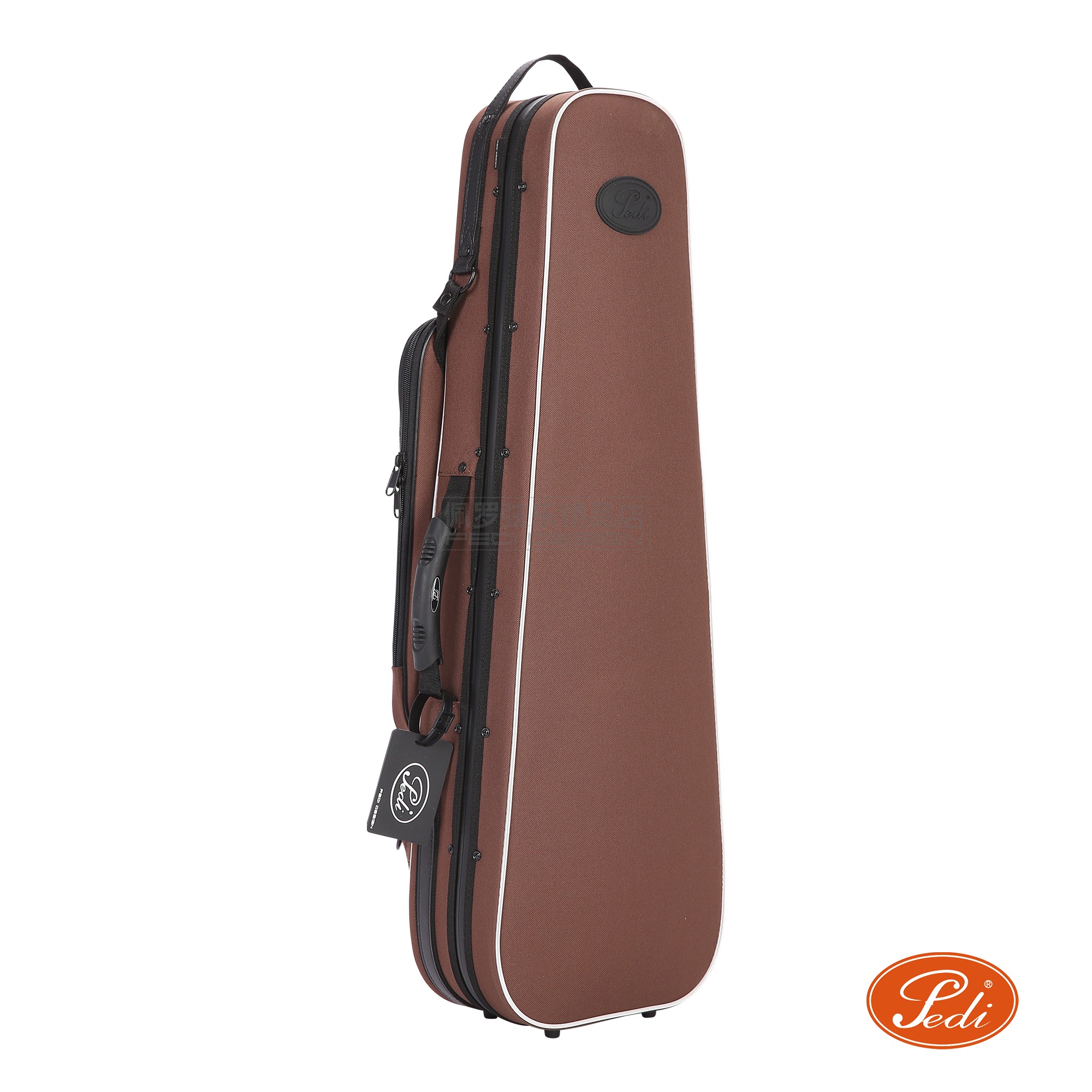 佩迪 PEDI P100 PRO铝合金YKK小提琴盒咖超轻可拆背袋谱袋