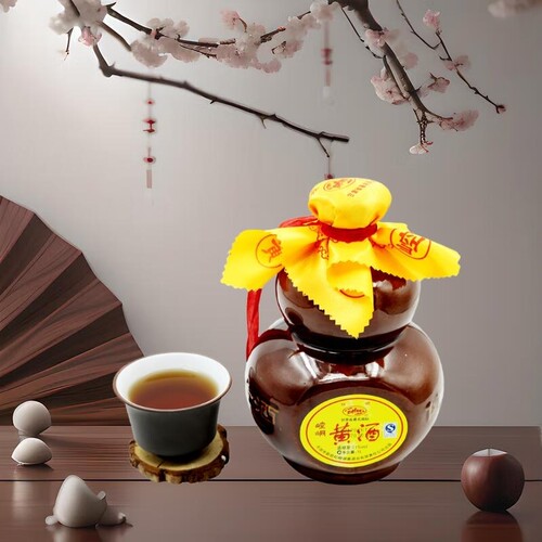 甘肃名酒特产平凉正宗崆峒黄酒传统半甜 2斤坛装节日生日好礼